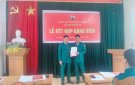 Chi bộ Quân sự xã Lương Trung kết nạp Đảng viên mới