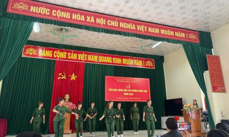 THANH NIÊN XÃ LƯƠNG TRUNG HĂNG HÁI LÊN ĐƯỜNG NHẬP NGŨ XUÂN ẤT TỴ 2025
